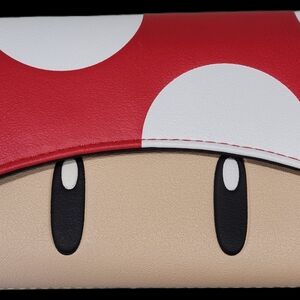 Red and White Mushroom Clutch